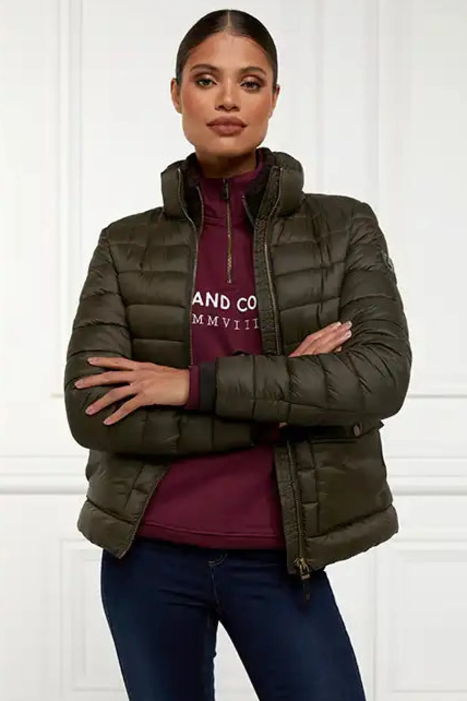 Online Sporting Heritage Zip Henley Women Hoodies & Sweatshirts|Sweatshirts