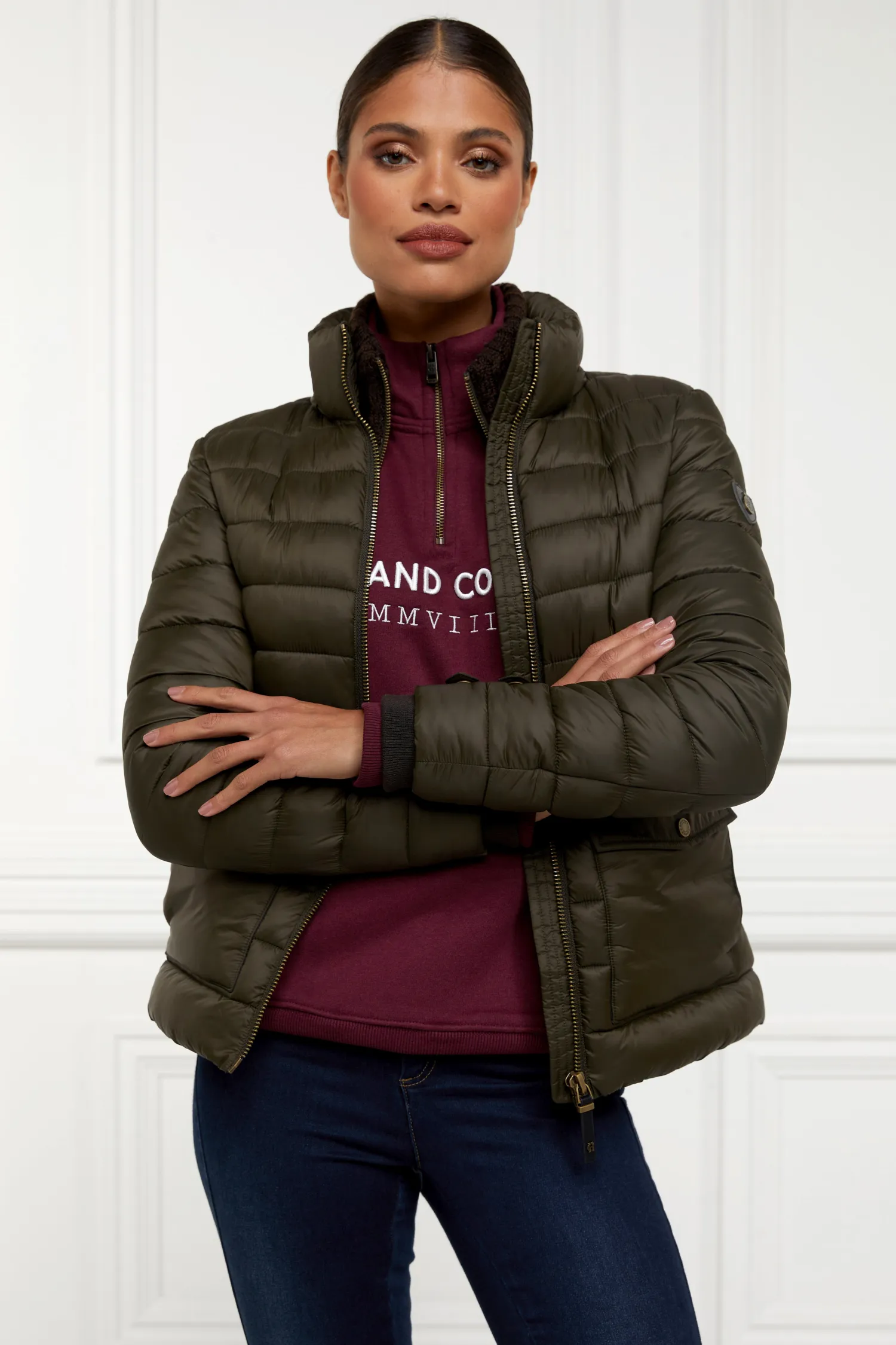 Online Sporting Heritage Zip Henley Women Hoodies & Sweatshirts|Sweatshirts