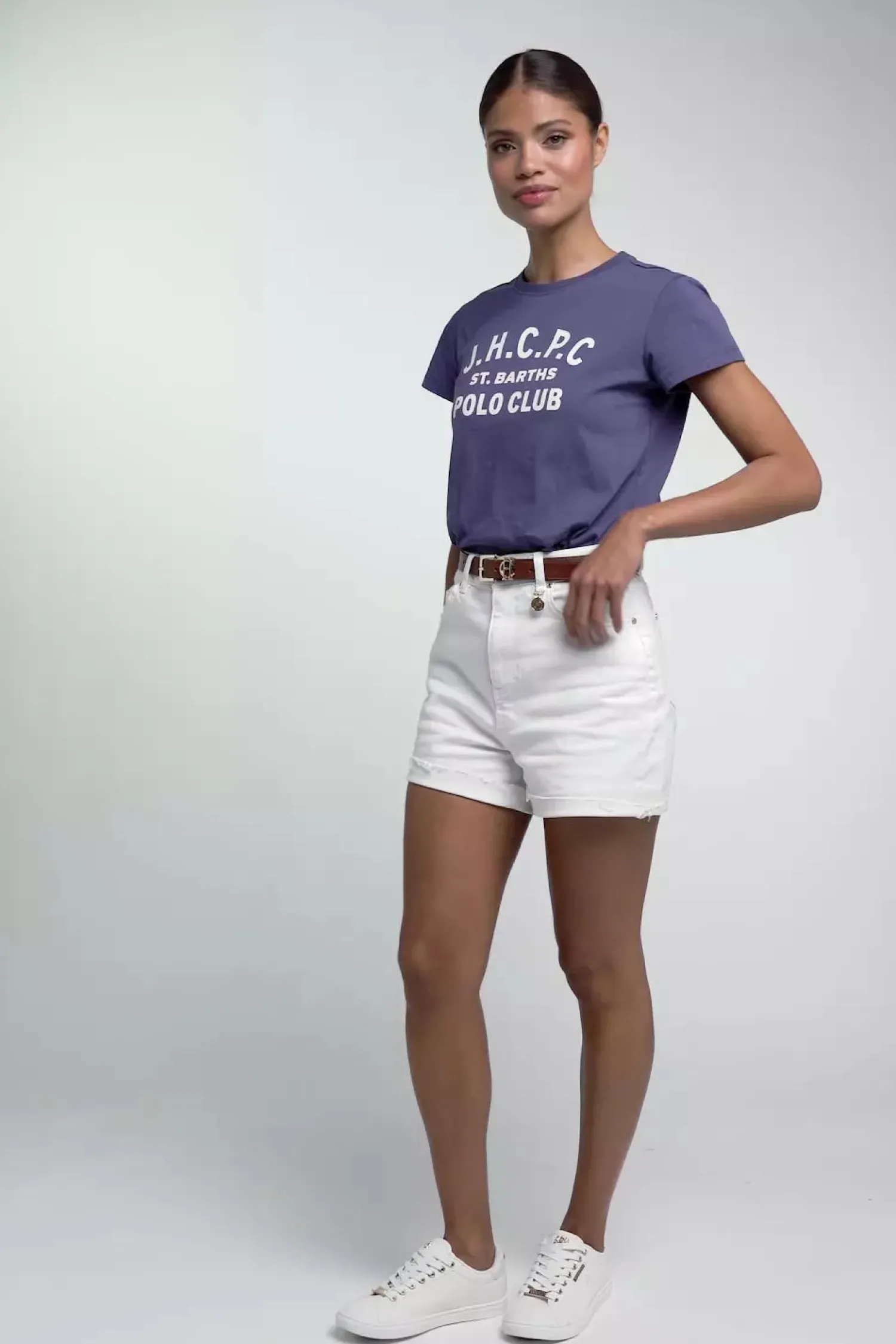 Clearance St. Barths Polo Club Tee (Yale Blue) Women Polo Shirts & Tees|Tees