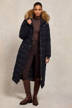 Clearance Stoneleigh Longline Coat (Ink Navy) Women Coats|Coats