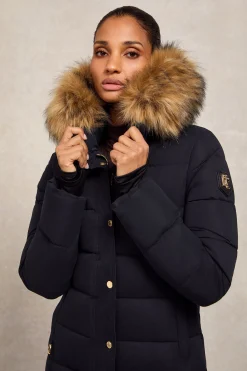 Clearance Stoneleigh Longline Coat (Ink Navy) Women Coats|Coats