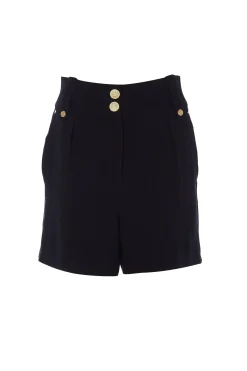 Fashion Tailored Short (Black Linen) Women Shorts|Tailoring