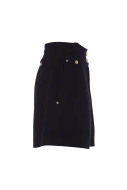 Fashion Tailored Short (Black Linen) Women Shorts|Tailoring