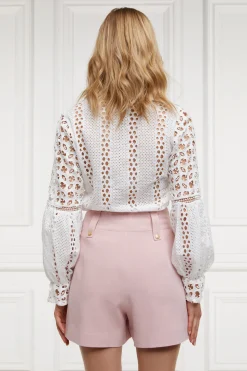 Hot Tailored Short (Pink Linen) Women Shorts|Tailoring