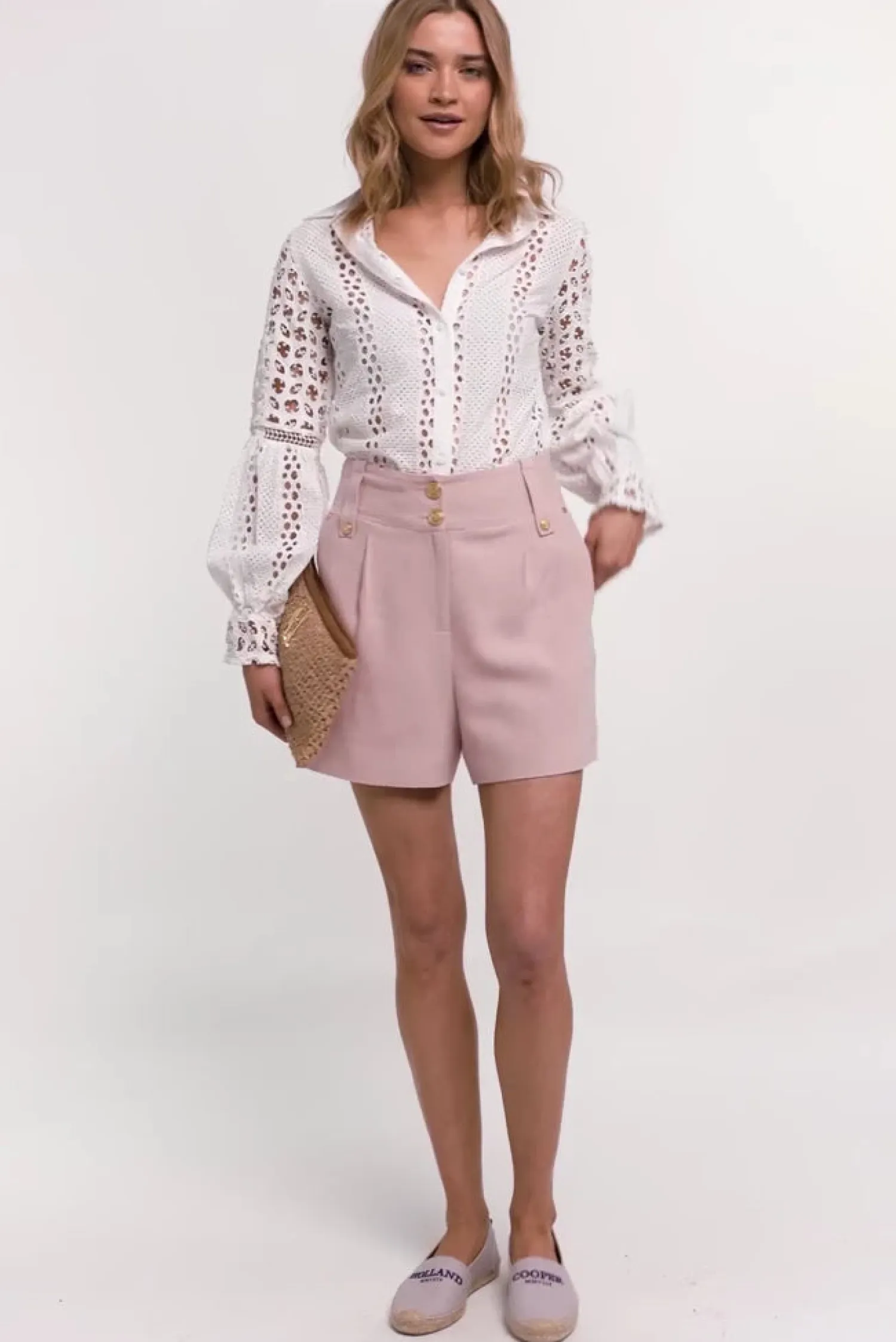 Hot Tailored Short (Pink Linen) Women Shorts|Tailoring