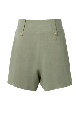 Outlet Tailored Short (Sage Linen) Women Shorts|Tailoring