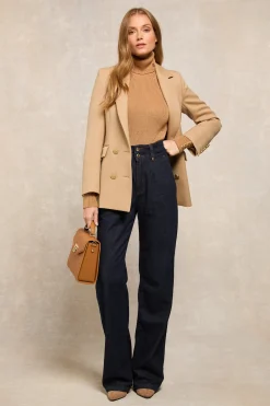 Outlet Tailored Wide Leg Jean (Deep Indigo) Women Jeans