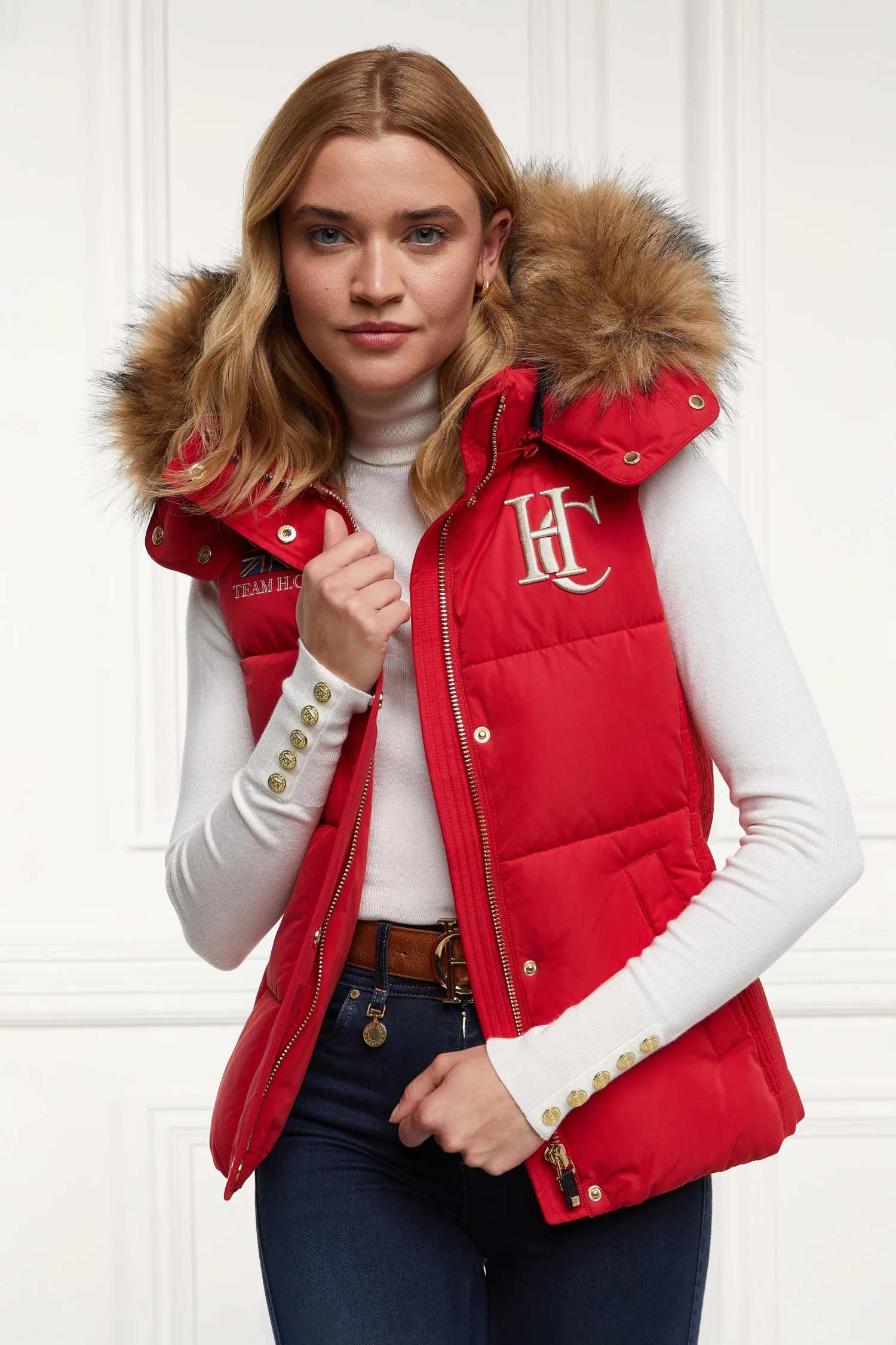 Outlet Team Gilet (Heritage Red) Women Gilets