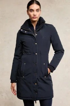 Outlet Team Waterproof Coat (Ink Navy Mono) Women Coats|Coats