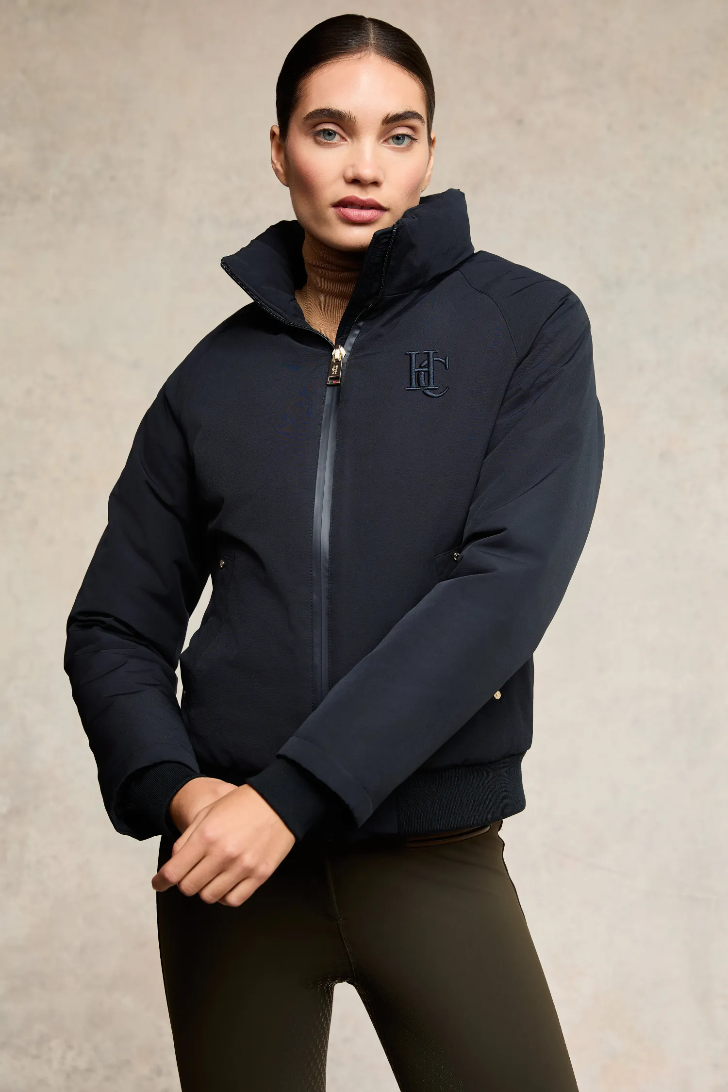 Clearance Team Waterproof Jacket (Ink Navy Mono) Women Jackets|Jackets