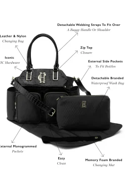 Discount Thames Changing Bag (Black Monogram) Women Baby Changing Bags|Bags