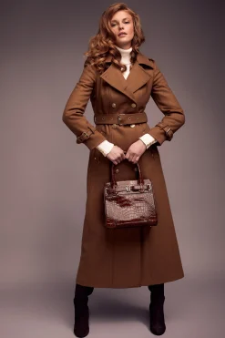 Sale The Brompton Mini Tote (Tan Croc) Women Crossbody Bags|Tote Bags
