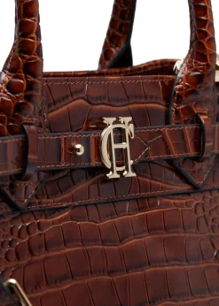 Sale The Brompton Mini Tote (Tan Croc) Women Crossbody Bags|Tote Bags