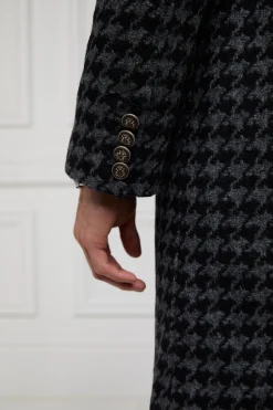 Hot The Cheltenham Coat (Large Scale Charcoal Houndstooth) Coats