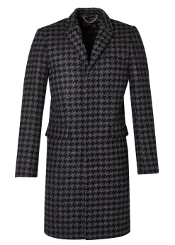 Hot The Cheltenham Coat (Large Scale Charcoal Houndstooth) Coats