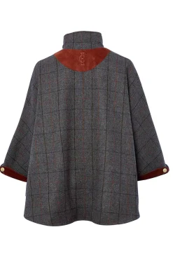 Online The Classic Cape (Mid Blue Check) Women Capes|Tailoring