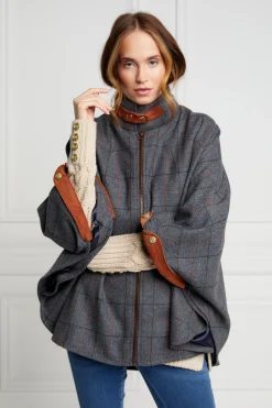 Online The Classic Cape (Mid Blue Check) Women Capes|Tailoring