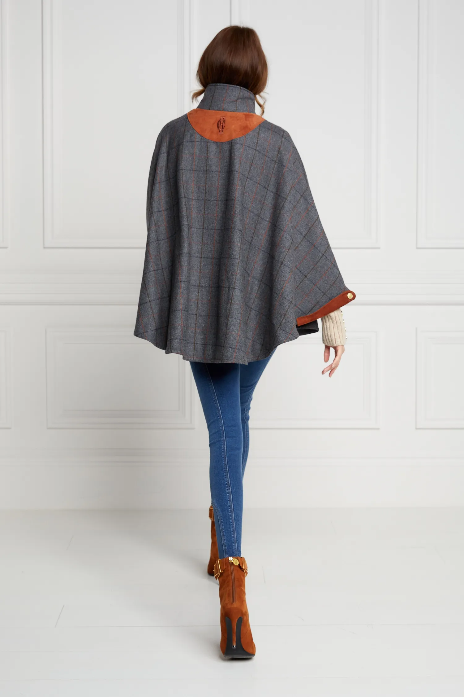 Online The Classic Cape (Mid Blue Check) Women Capes|Tailoring