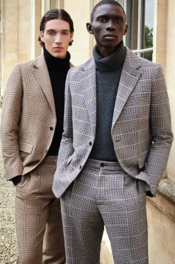 Fashion The Classic Trouser (Clarence Check Forest) Tailored Trousers
