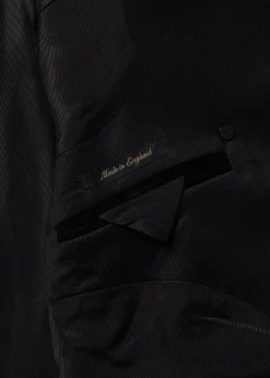 Fashion The Double Breasted Blazer (Black Barathea) Women Tailoring|Blazers