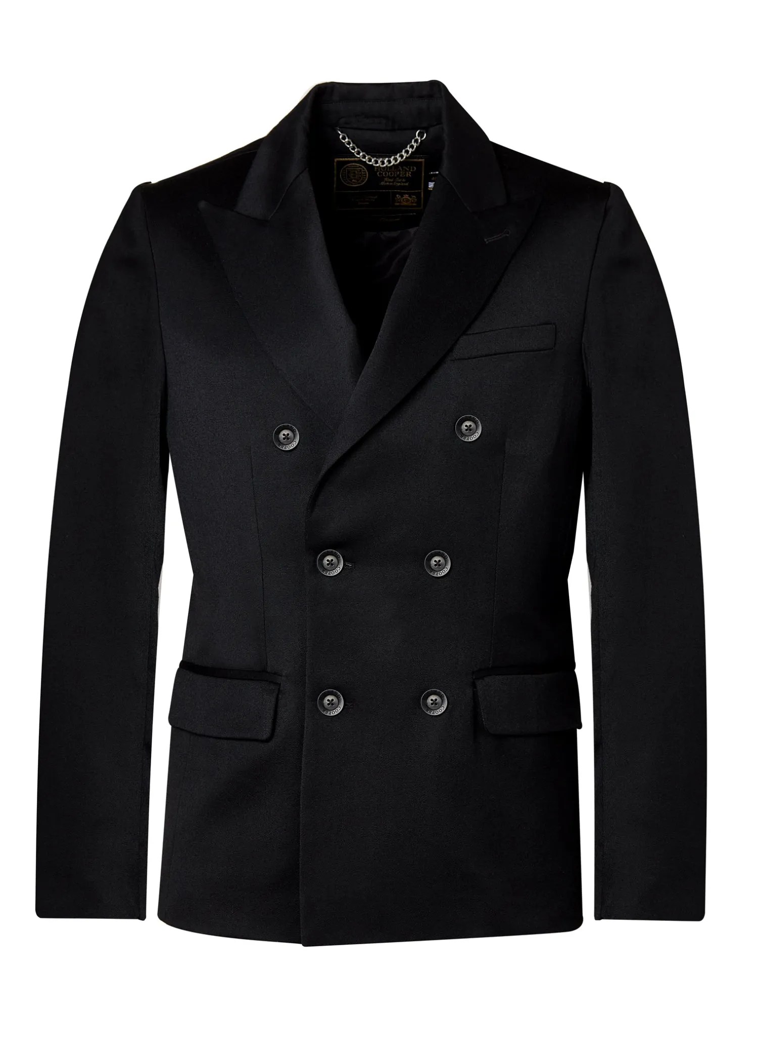 Fashion The Double Breasted Blazer (Black Barathea) Women Tailoring|Blazers
