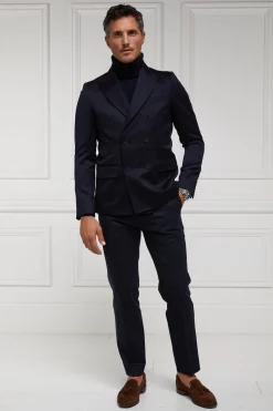 New The Double Breasted Blazer (Navy Barathea) Blazers