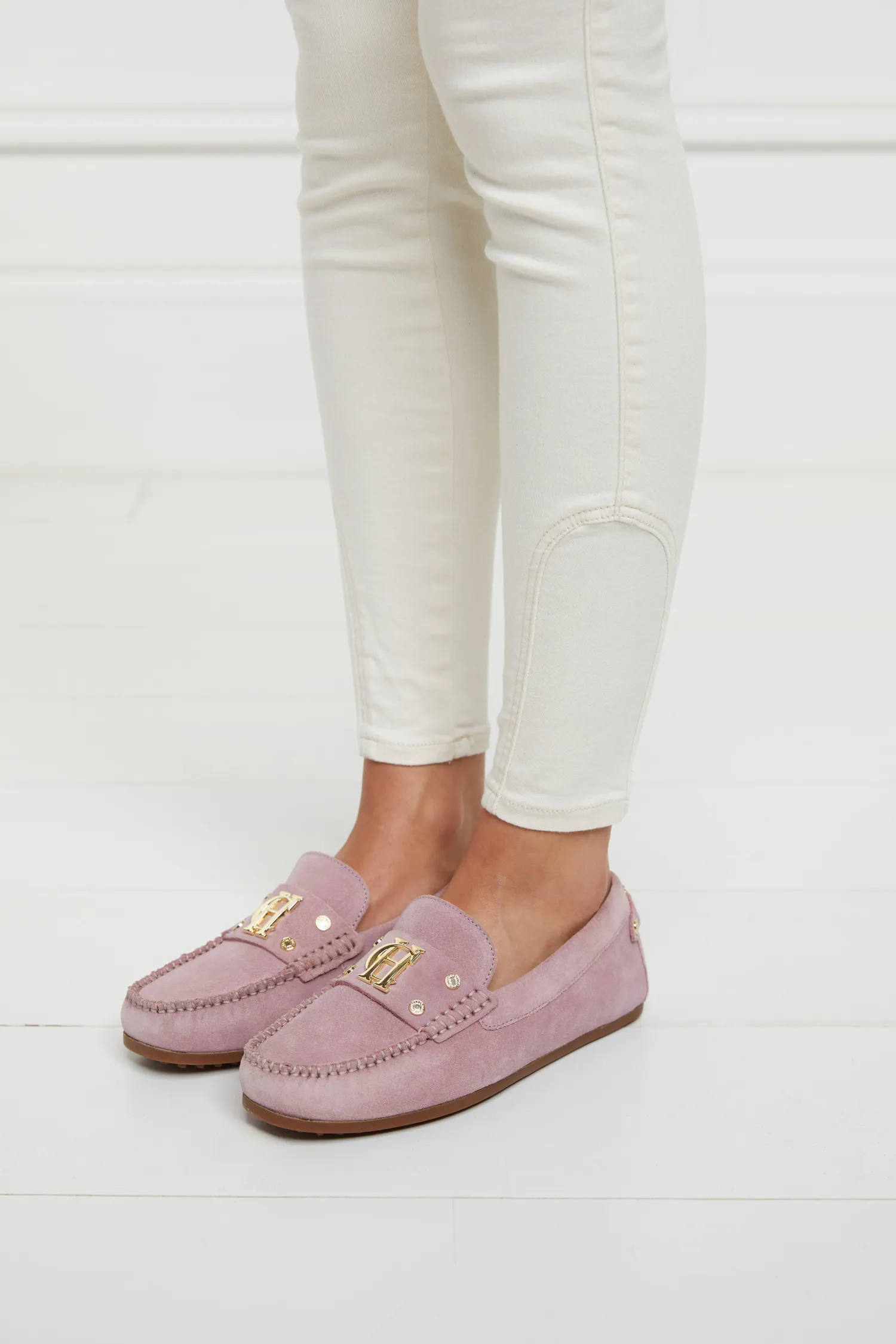 New The Driving Loafer (Soft Pink Suede) Women Loafers