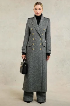 Fashion The Great Coat (Wide Tooth Herringbone) Women Coats|Tailoring