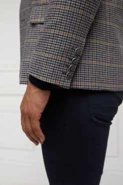 Hot The Single Breasted Blazer (Prince of Wales Navy) Blazers