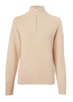 Clearance Tori Quarter Zip Knit Women Knitwear