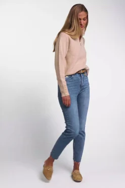 Clearance Tori Quarter Zip Knit Women Knitwear
