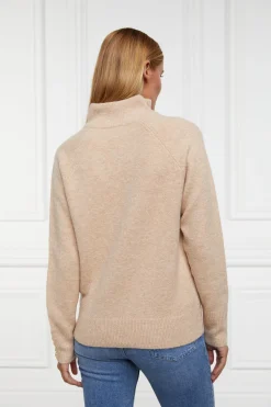 Clearance Tori Quarter Zip Knit Women Knitwear
