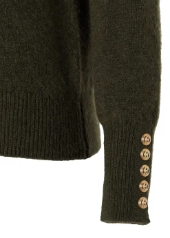 Discount Tori Quarter Zip Knit (Forest Green) Women Knitwear