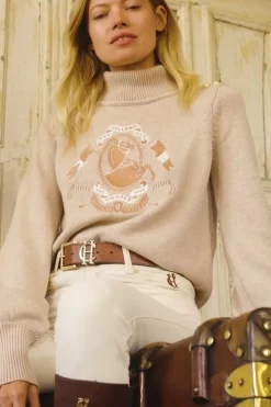 Best Tour Roll Neck Knit Women Knitwear