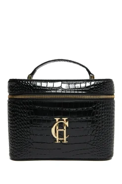 Online Travel Makeup Bag (Black Croc) Women Holdalls & Suitcases|Travel Bags