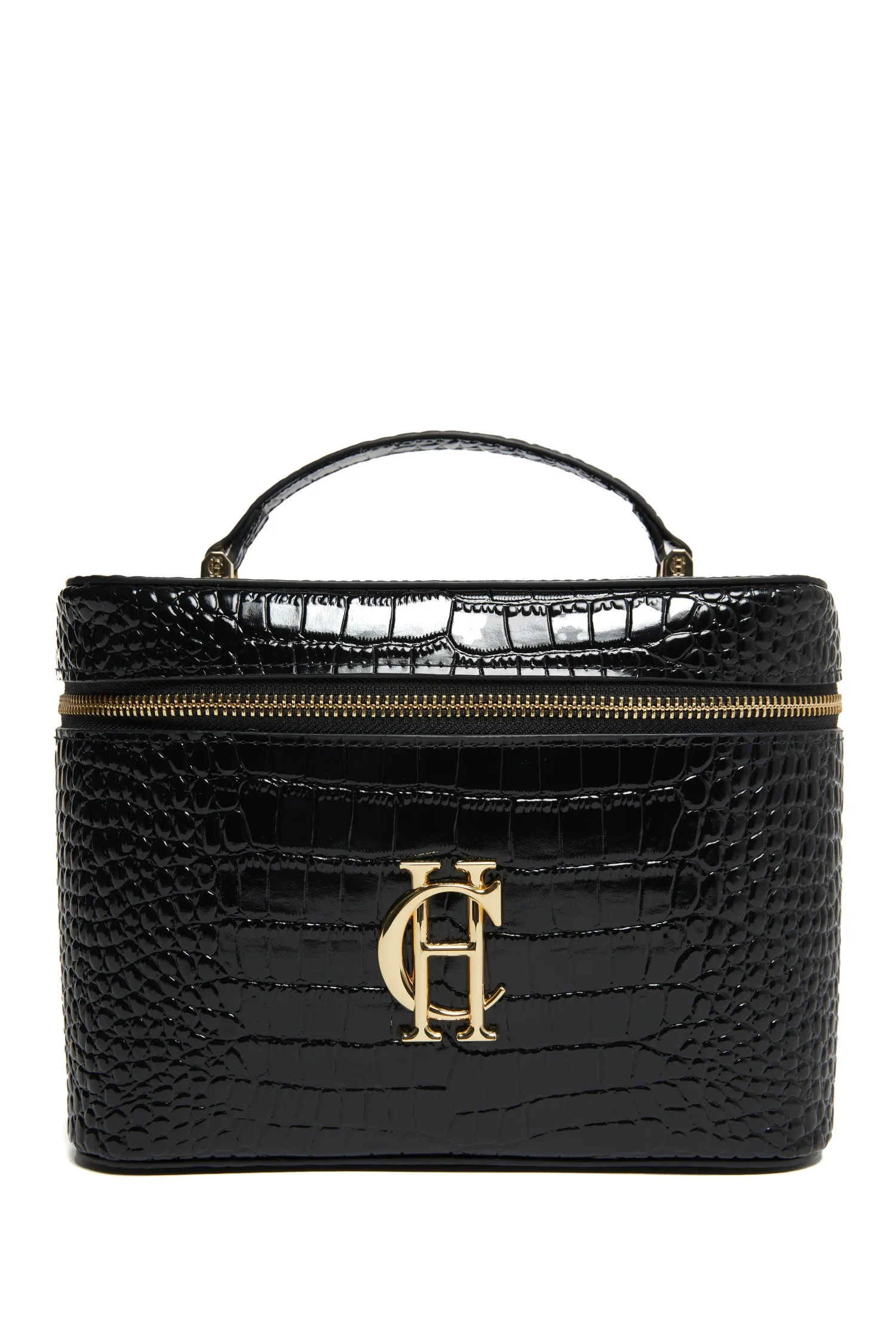 Online Travel Makeup Bag (Black Croc) Women Holdalls & Suitcases|Travel Bags