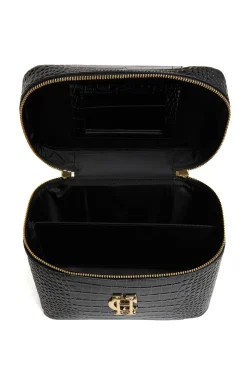 Online Travel Makeup Bag (Black Croc) Women Holdalls & Suitcases|Travel Bags