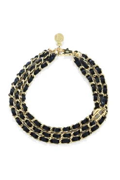 New Triple Chain Necklace (Black Gold) Women Jewellery & Keyring|Jewellery & Keyring
