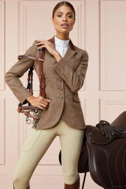 Discount Tweed Riding Jacket (Tawny Brown) Jackets