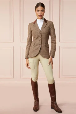 Discount Tweed Riding Jacket (Tawny Brown) Jackets
