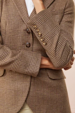 Discount Tweed Riding Jacket (Tawny Brown) Jackets