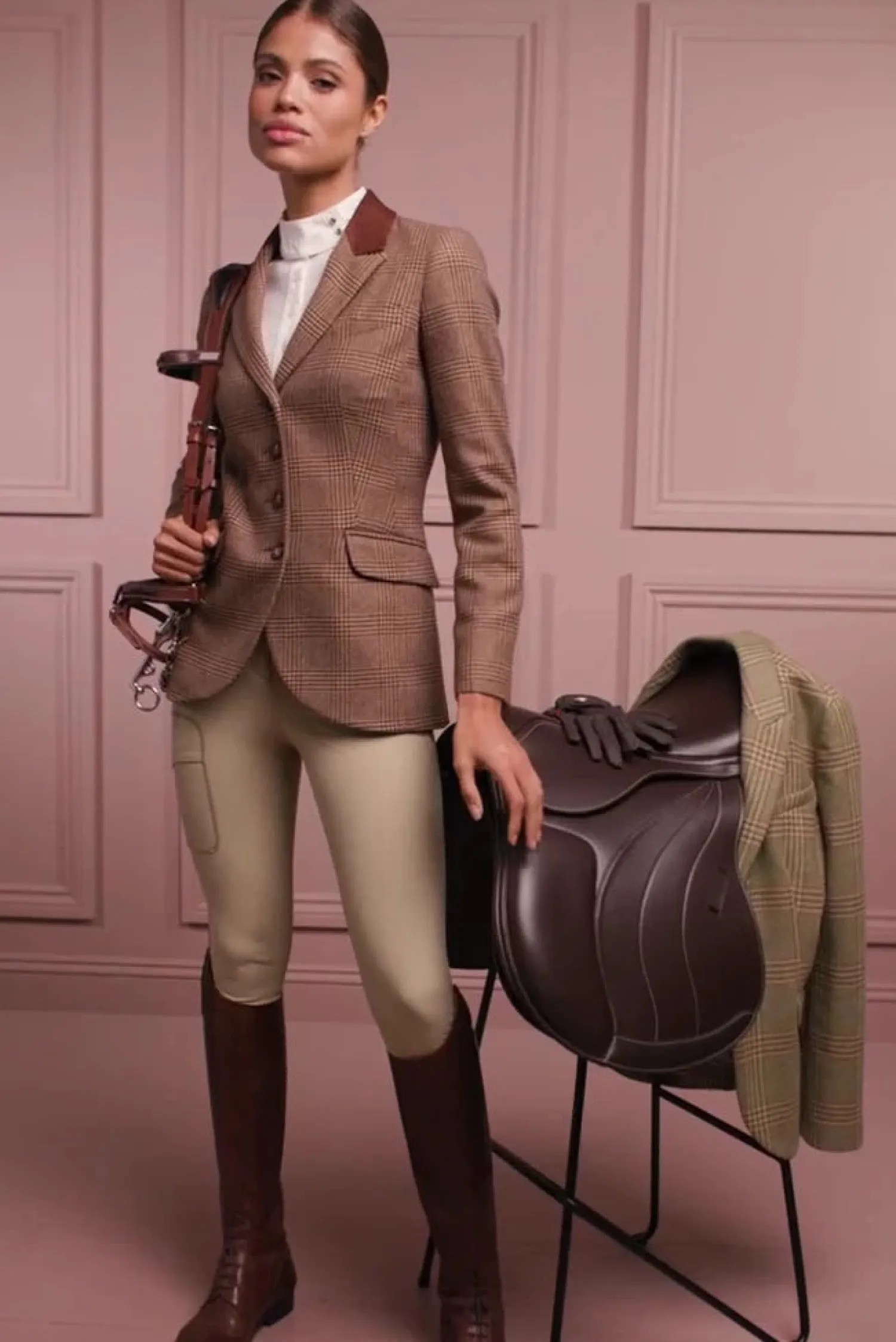 Discount Tweed Riding Jacket (Tawny Brown) Jackets