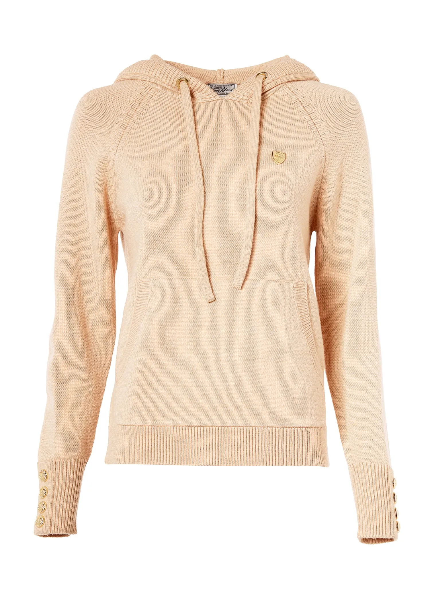 Sale Verbier Knitted Hoodie (Light Camel) Women Hoodies