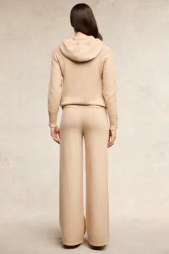 Sale Verbier Knitted Hoodie (Light Camel) Women Hoodies