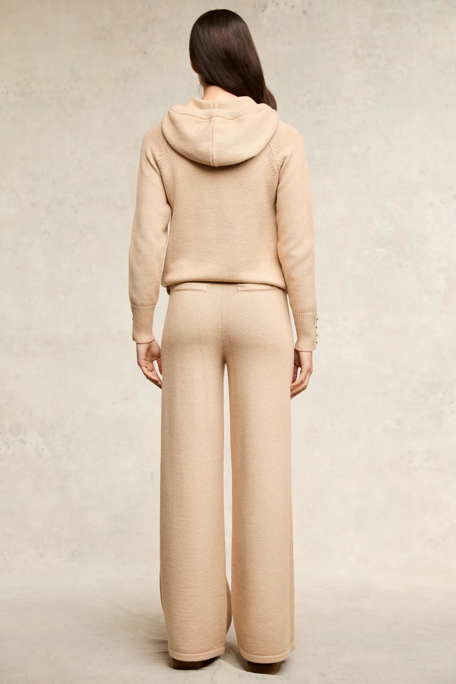 Sale Verbier Knitted Hoodie (Light Camel) Women Hoodies