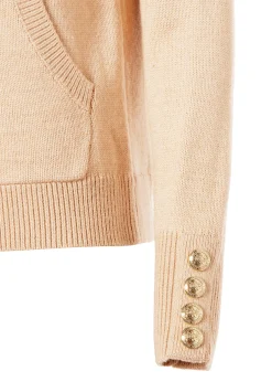 Sale Verbier Knitted Hoodie (Light Camel) Women Hoodies