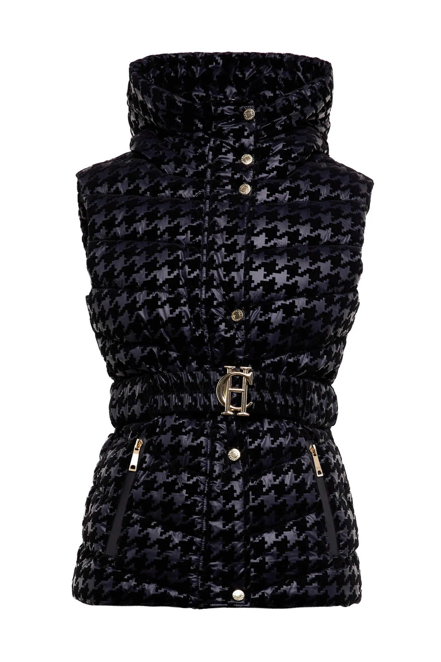 Fashion Vermont Gilet (Mono Houndstooth) Women Gilets