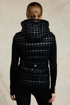 Fashion Vermont Gilet (Mono Houndstooth) Women Gilets