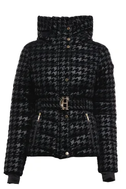 Fashion Vermont Puffer Jacket (Mono Houndstooth) Women Jackets