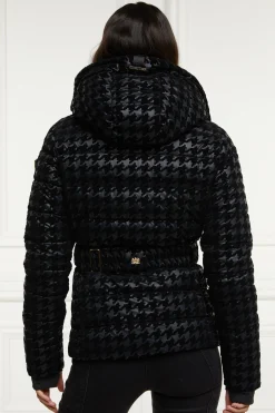 Fashion Vermont Puffer Jacket (Mono Houndstooth) Women Jackets